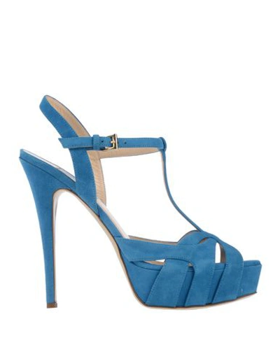 Semilla Sandals In Blue