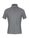 Zanone Polo Shirts In Grey