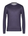 Cruciani Sweaters In Dark Purple