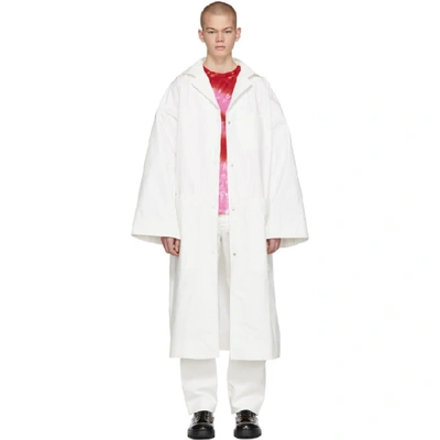 Kwaidan Editions Ssense Exclusive White Oversized Lab Coat