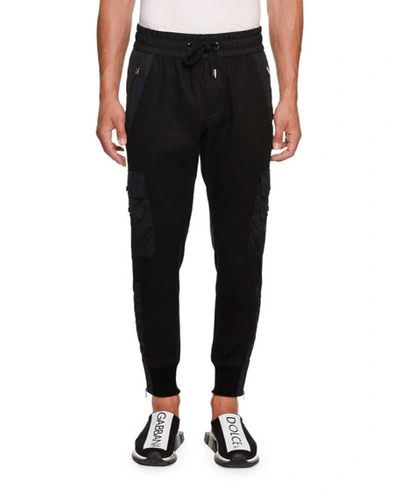Dolce & Gabbana Men's Cargo Pants In Black