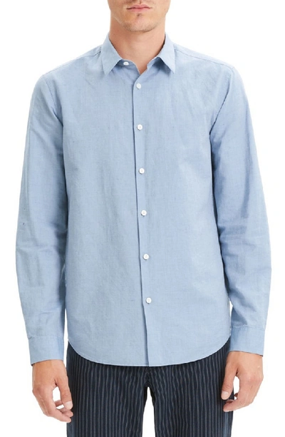 Theory Men's Essential Linen Irving Sport Shirt In Slope