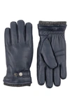 Hestra Gloves Men's Utsjo Elk Leather Snap Gloves In Midnight