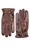 Hestra Gloves Men's Jake Leather Snap Gloves In Chestnut