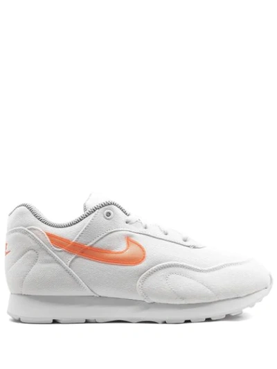 Nike Outburst Leather And Mesh Sneakers In White