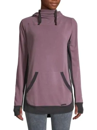 Blanc Noir Amour Active Pullover Hoodie In Dark Lavender