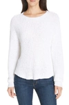 Eileen Fisher Organic Cotton Round-neck Sweater, Plus Size In White