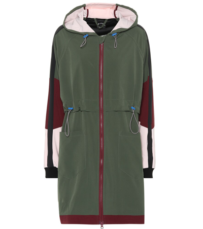 The Upside Saratoga Hooded Technical Jacket In Military Green