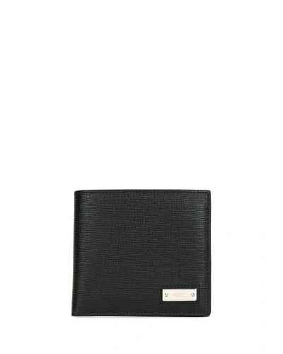 Bally Men's Beisel Leather Bi-fold Wallet In Black
