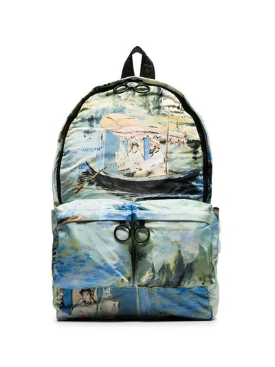Off-white Men's Impressionist Lake Backpack In Multicolour