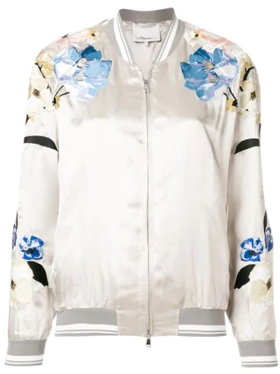 Phillip lim floral outlet bomber jacket