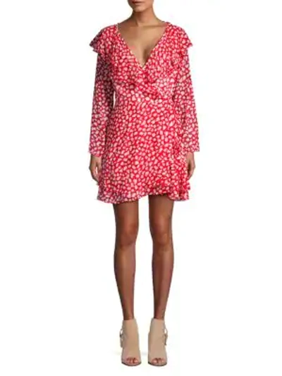 Free People Frenchie Printed Dress In Red