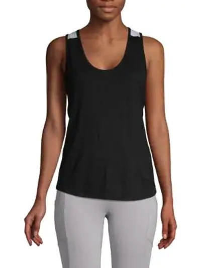 Body Language Tracy Crisscross Tank In Black Multi