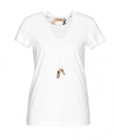 N°21 Whistle T In White