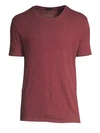 Atm Anthony Thomas Melillo Slub Cotton Crewneck Tee In Sangria