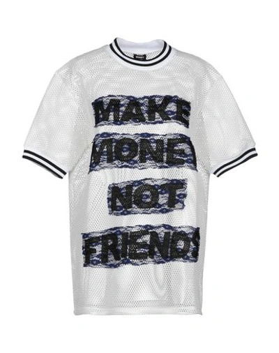 Make Money Not Friends T-shirts In White