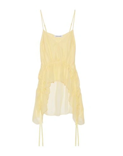 Elizabeth And James Silk Top In Yellow