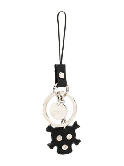 Prada Skull Keyring - Black