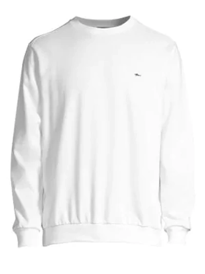 Paul & Shark Knit Cotton Sweatshirt In White