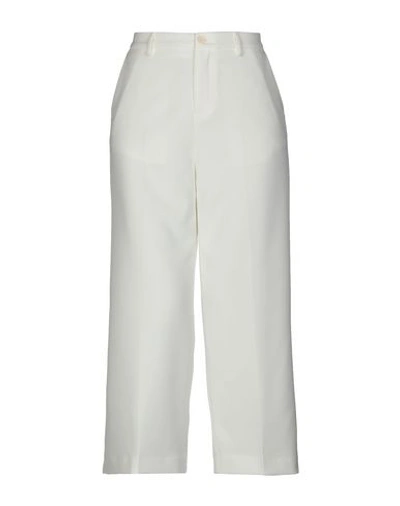 Liu •jo Cropped Pants In White