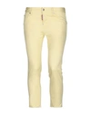 Dsquared2 3/4-length Shorts In Yellow