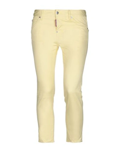 Dsquared2 3/4-length Shorts In Yellow