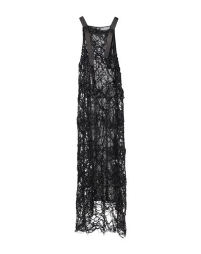 Alessandra Marchi Long Dress In Dark Brown