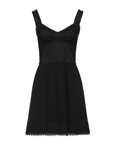 Dolce & Gabbana Short Dresses In Black