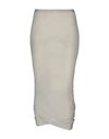 Rick Owens Long Skirts In Light Grey