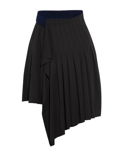 Atlein Knee Length Skirt In Black