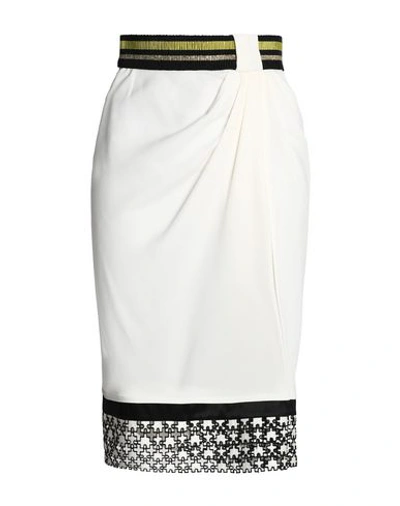 Vionnet Knee Length Skirt In Ivory