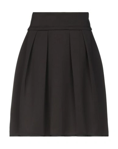 Atos Lombardini Knee Length Skirt In Black