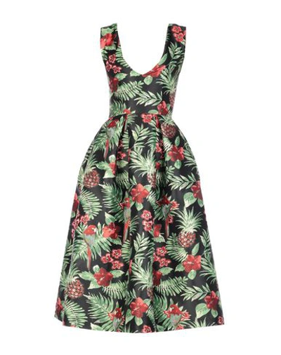 Alcoolique 3/4 Length Dresses In Green