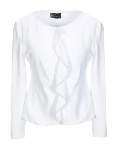 Emporio Armani Blazers In White