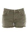 Dondup Denim Shorts In Green