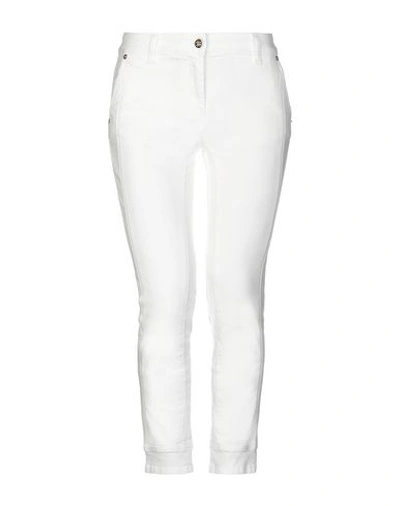 Roberto Cavalli Denim Pants In White