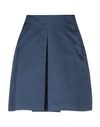 Max Mara Knee Length Skirt In Blue