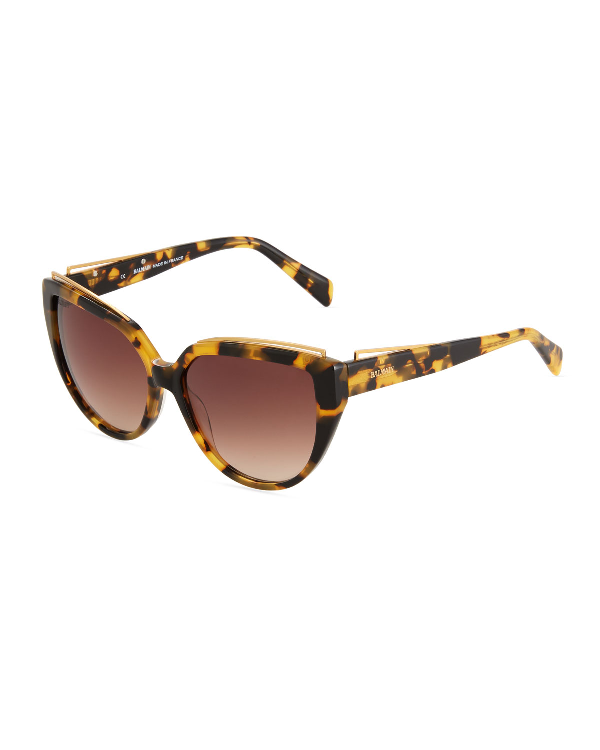 Balmain Acetate CatEye Sunglasses In Brown ModeSens