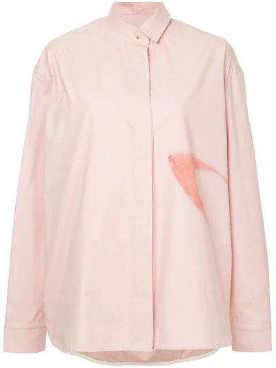 Walk Of Shame Concealed Front Shirt In Pink