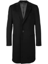 Giorgio Armani Single Breasted Blazer Coat In Black