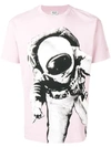 Kenzo Astronaut Print T In Pink