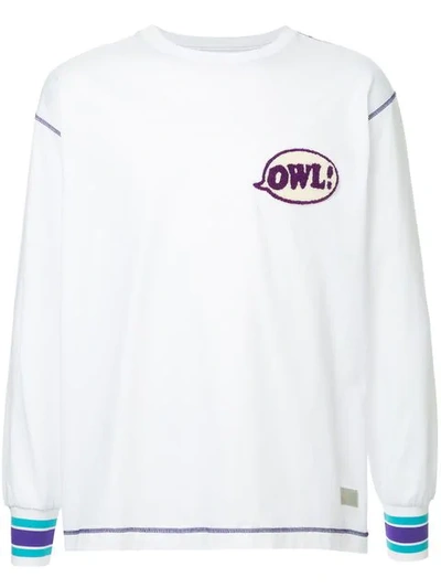 A(lefrude)e Owl Patch Sweatshirt In White