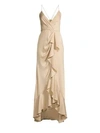 Jay Godfrey Elsie Ruffle Front Gown In Gold