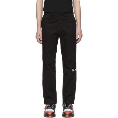 Rochambeau Black Pipe Trousers In Anthracite