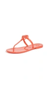 Tory Burch Mini Miller Flat Thong Sandals In Poppy Coral