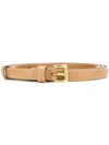 Prada Stitch Detail Belt In Neutrals