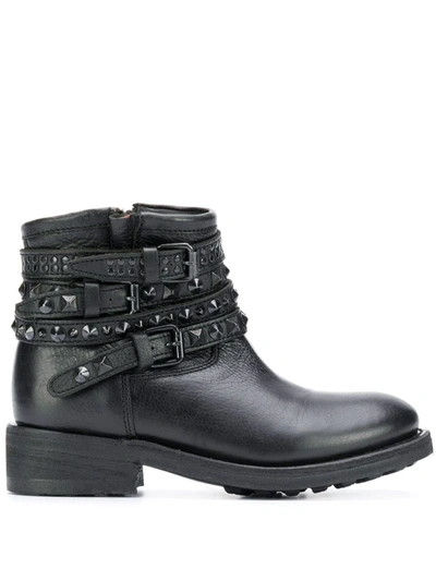 Ash Tatum Biker Boots In Black