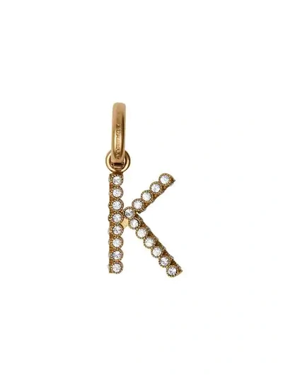 Burberry K Crystal-embellished Letter Charm
