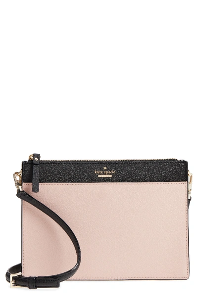 Kate Spade Cameron Street Clarise Leather Shoulder Bag - Pink In Warm Vellum/ Tusk/ Black