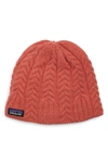 Patagonia Cable Beanie - Red In Tomato